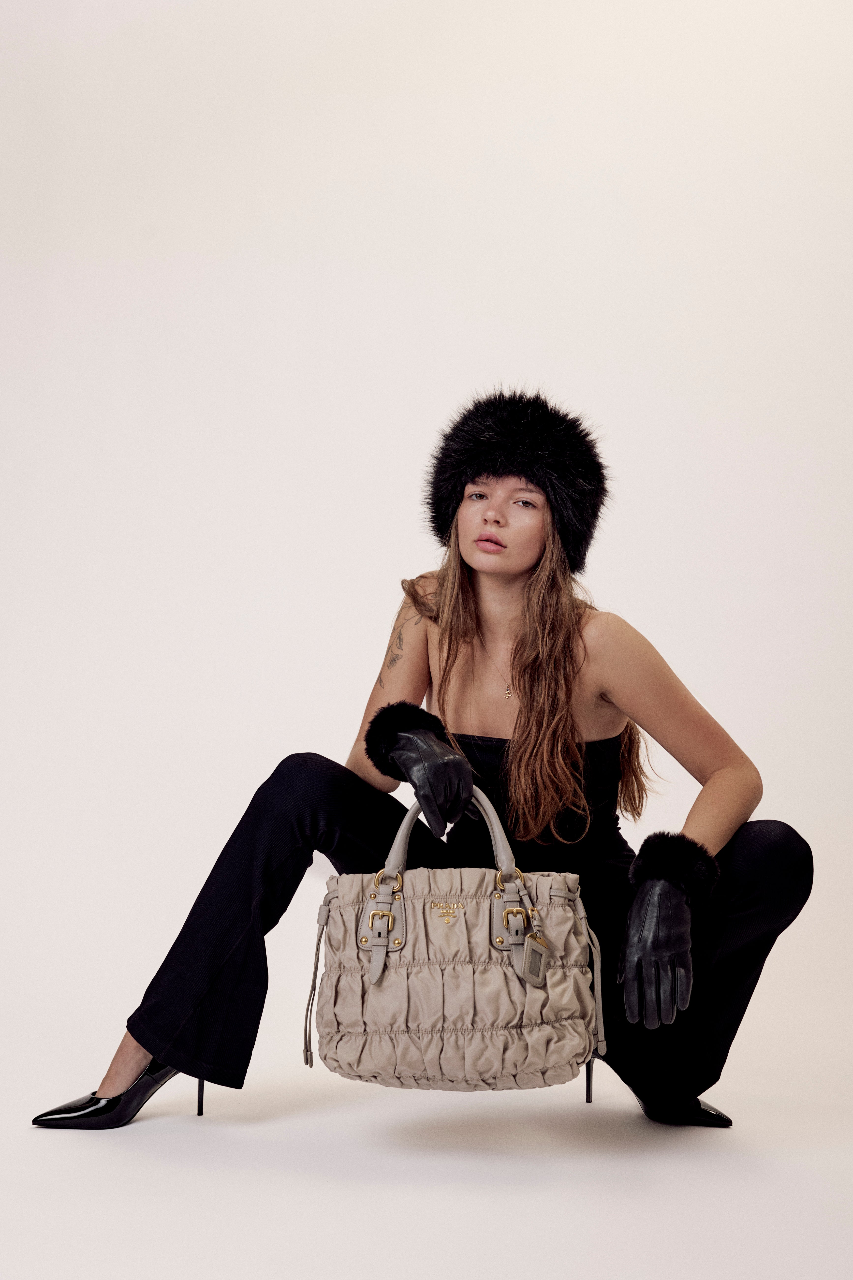 PRADA TESSUTO GAUFRE NYLON TOTE BAG